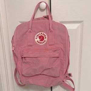 Fjallraven Kanken pink backpack